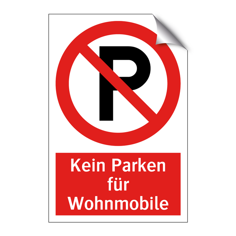 Kein Parken für Wohnmobile
