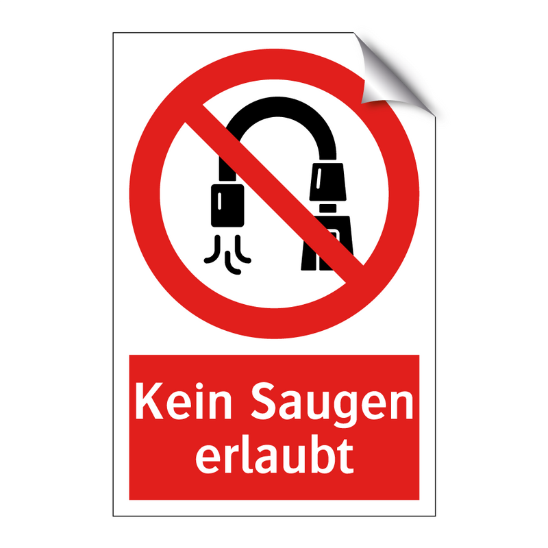 Kein Saugen erlaubt