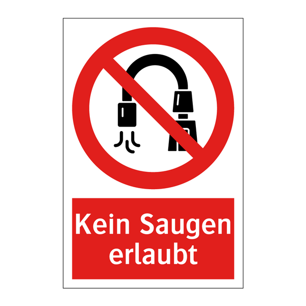 Kein Saugen erlaubt