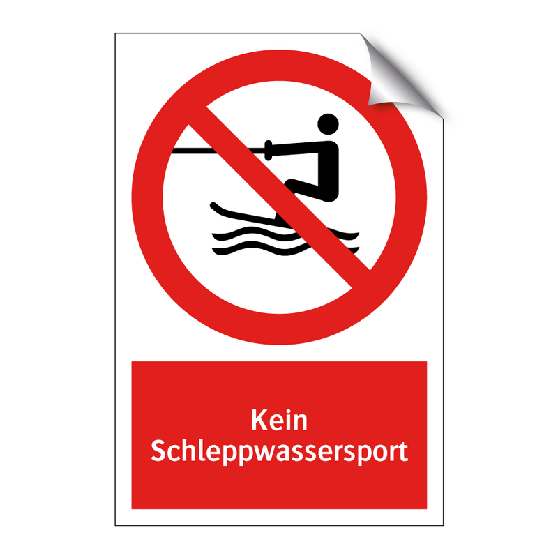 Kein Schleppwassersport