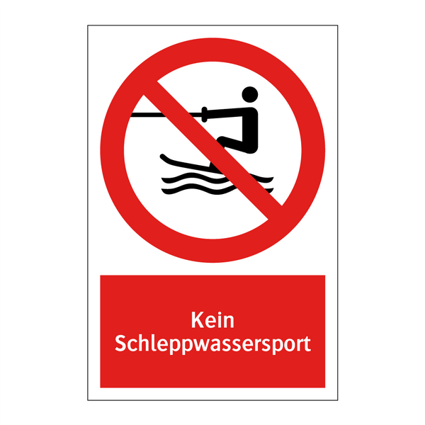 Kein Schleppwassersport