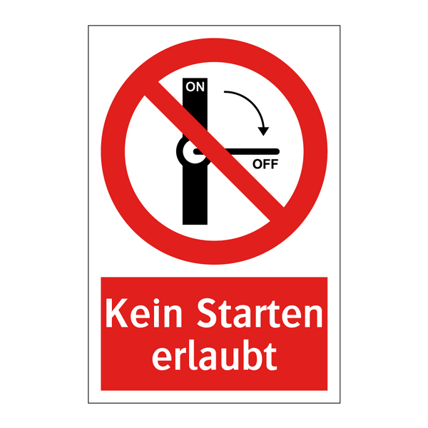 Kein Starten erlaubt