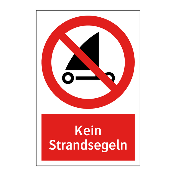 Kein Strandsegeln