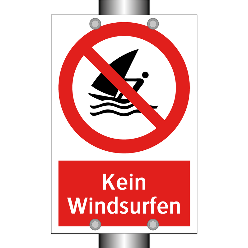 Kein Windsurfen