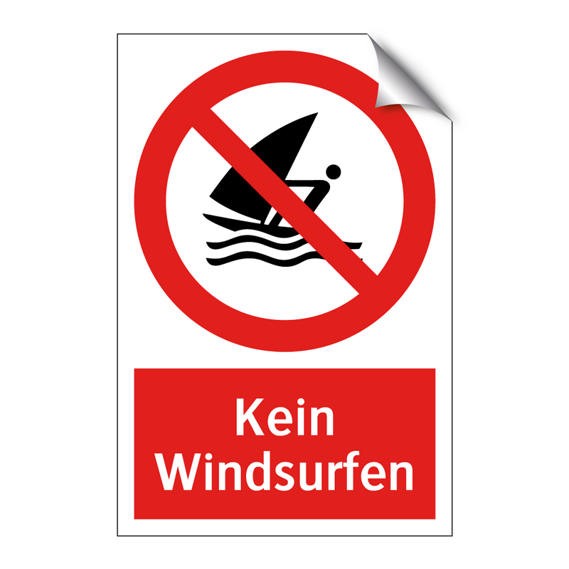 Kein Windsurfen