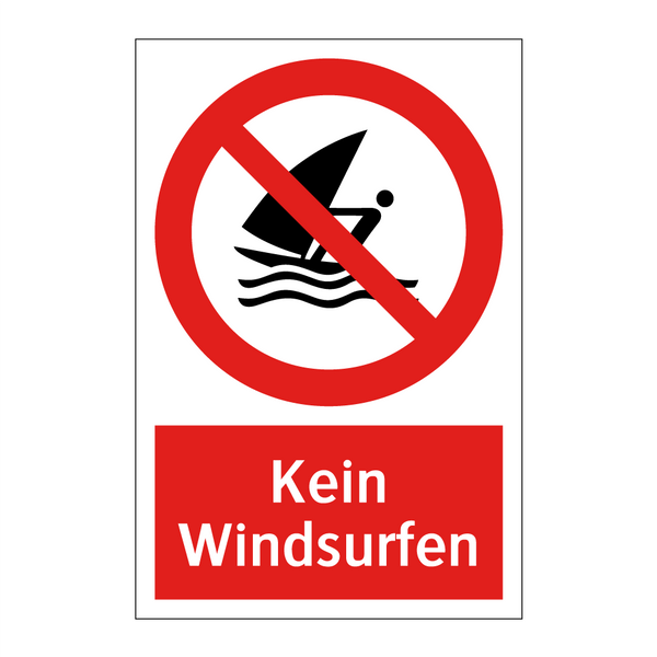 Kein Windsurfen