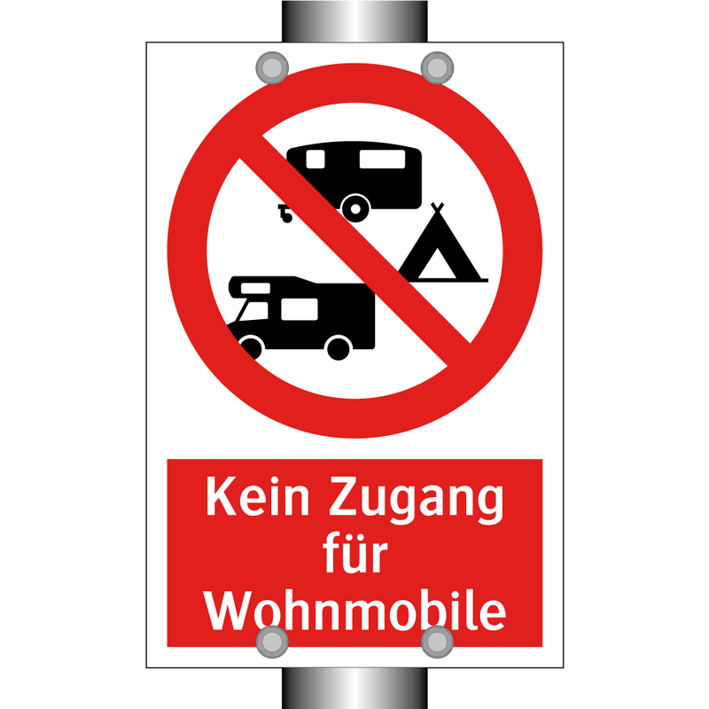 Kein Zugang für Wohnmobile