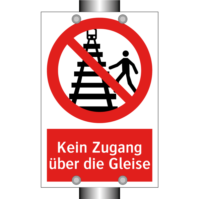 Kein Zugang über die Gleise
