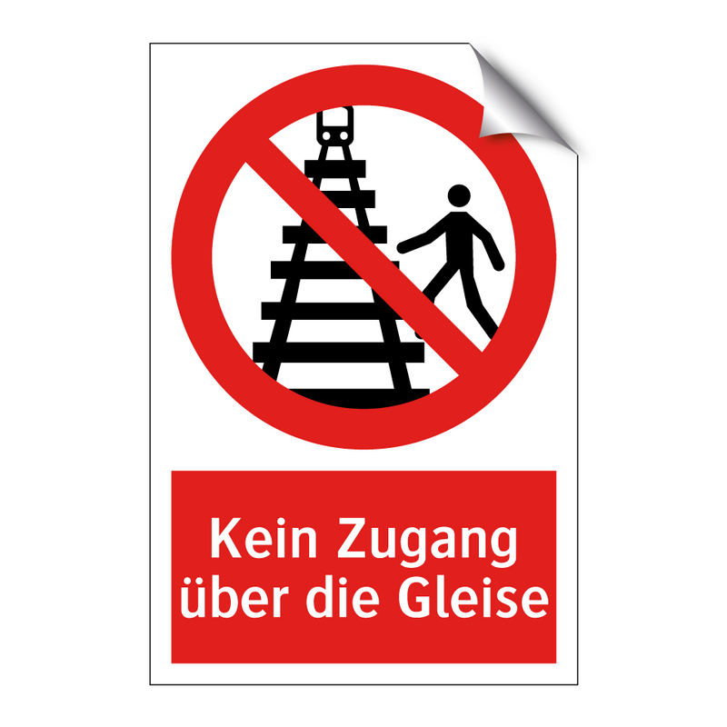 Kein Zugang über die Gleise