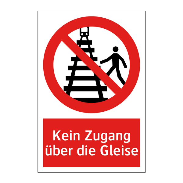 Kein Zugang über die Gleise