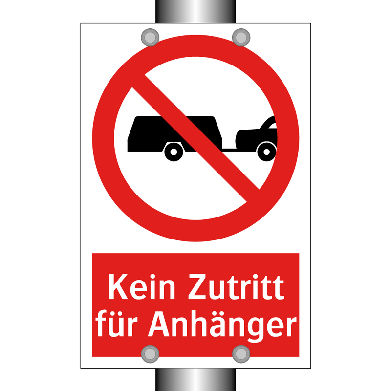 Kein Zutritt für Anhänger