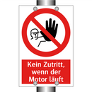 Kein Zutritt, wenn der Motor läuft