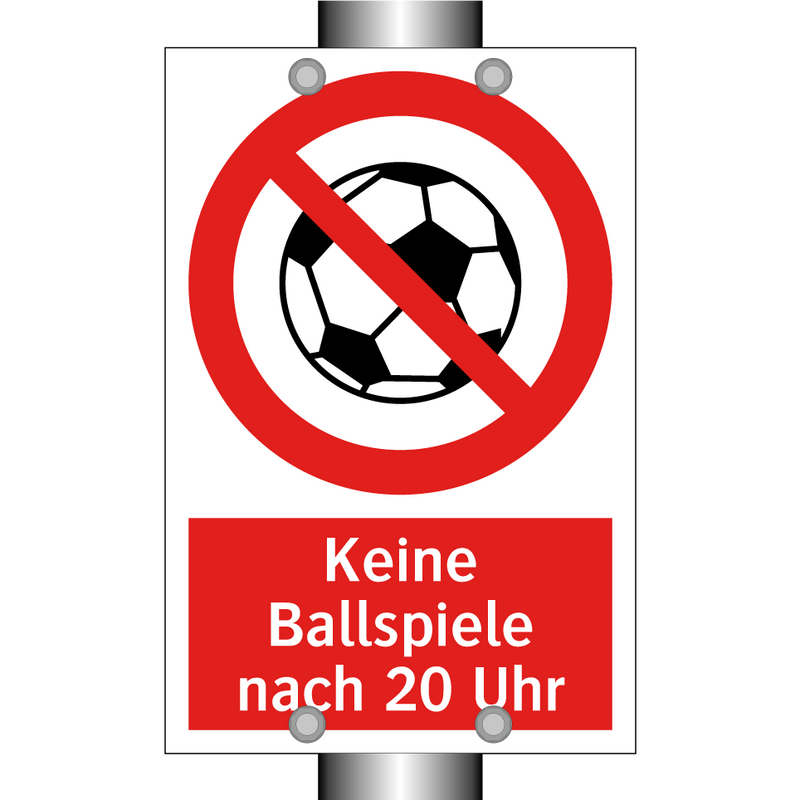 Keine Ballspiele nach 20 Uhr