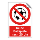 Keine Ballspiele nach 20 Uhr