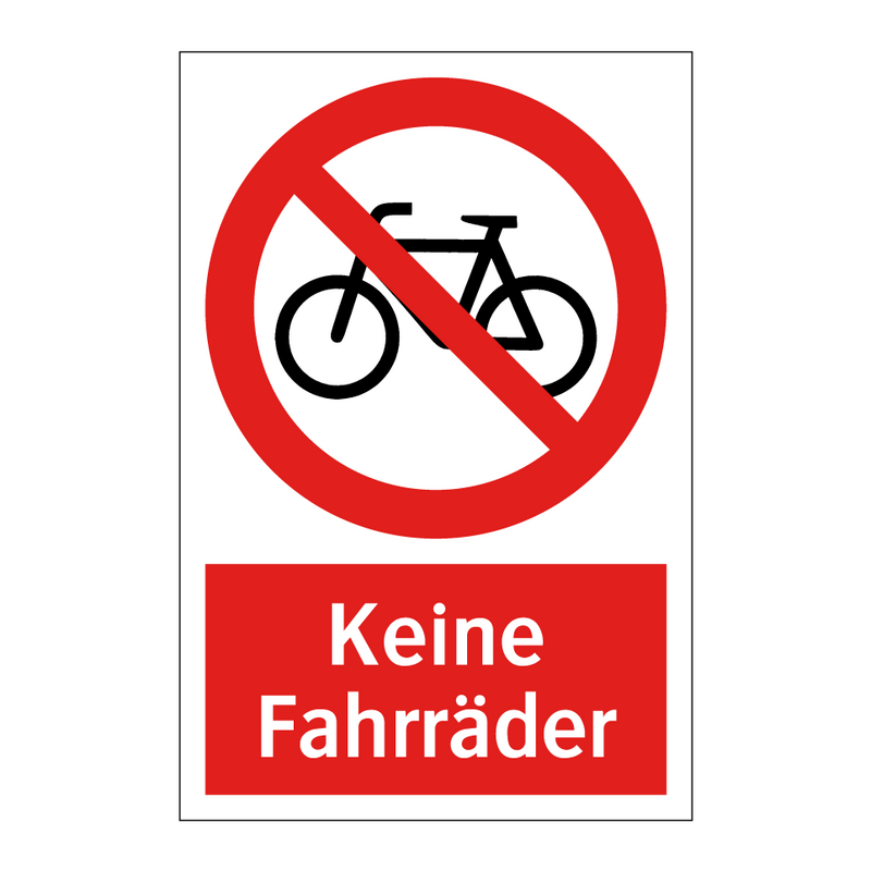 Keine Fahrräder