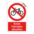 Keine Fahrräder abstellen