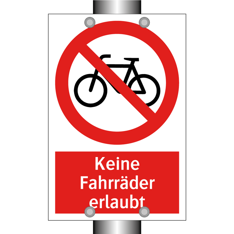 Keine Fahrräder erlaubt