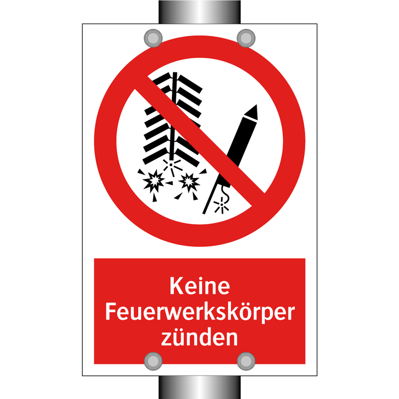 Keine Feuerwerkskörper zünden