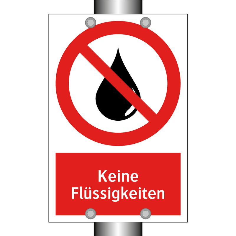 Keine Flüssigkeiten