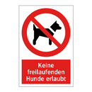 Keine freilaufenden Hunde erlaubt