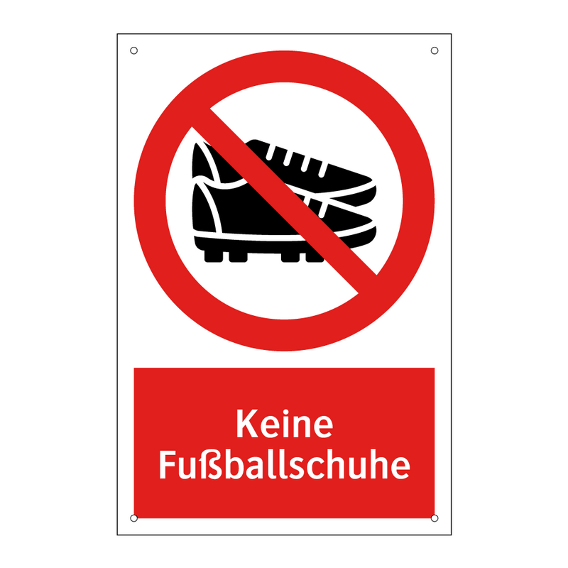 Keine Fußballschuhe