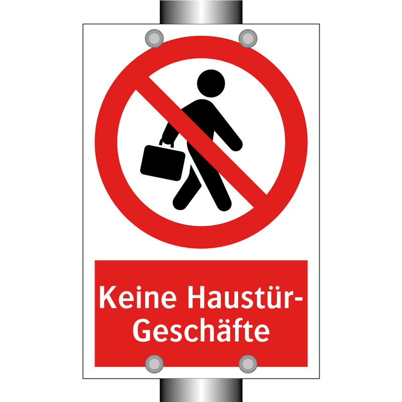 Keine Haustür- Geschäfte