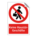 Keine Haustür- Geschäfte