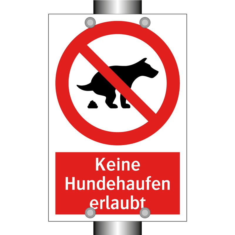 Keine Hundehaufen erlaubt