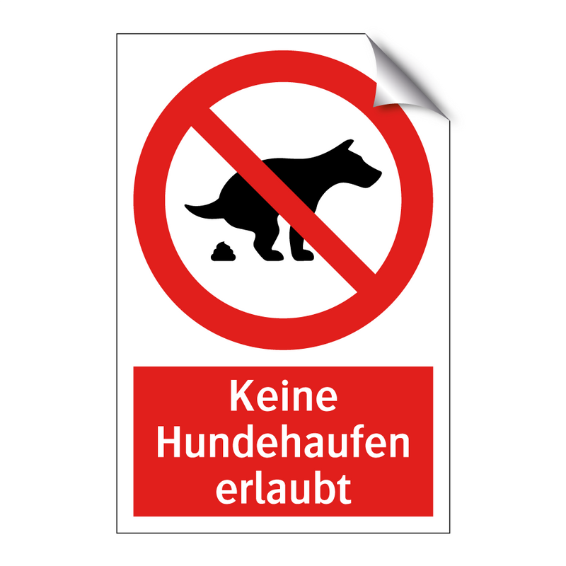 Keine Hundehaufen erlaubt
