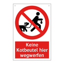 Keine Kotbeutel hier wegwerfen
