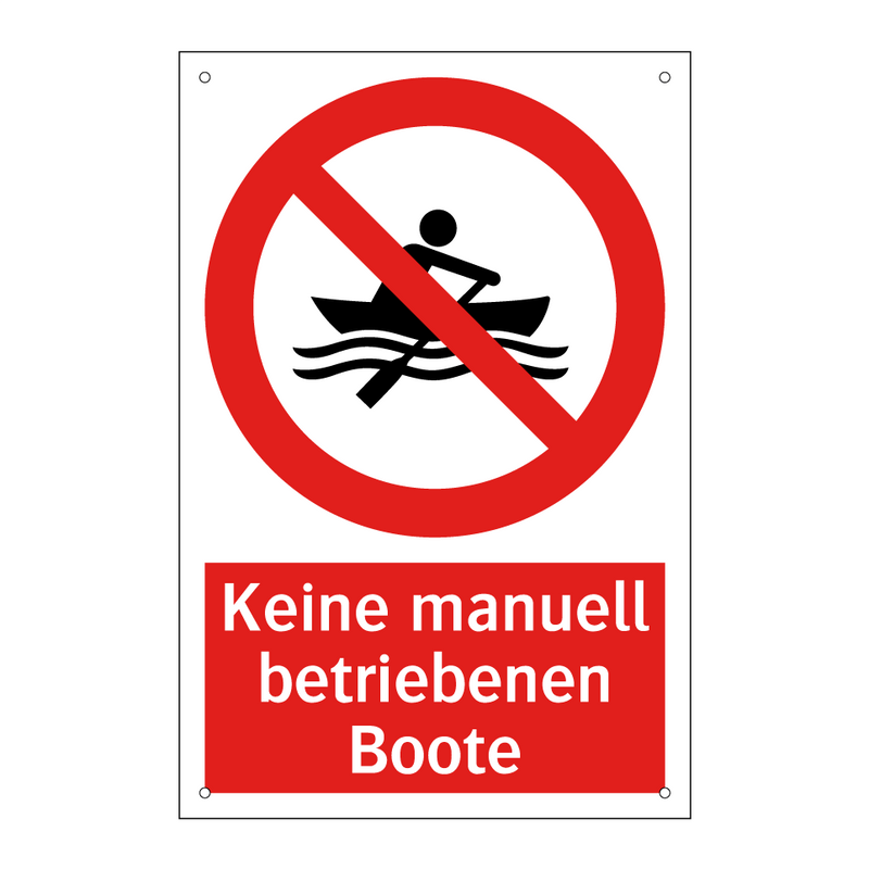 Keine manuell betriebenen Boote