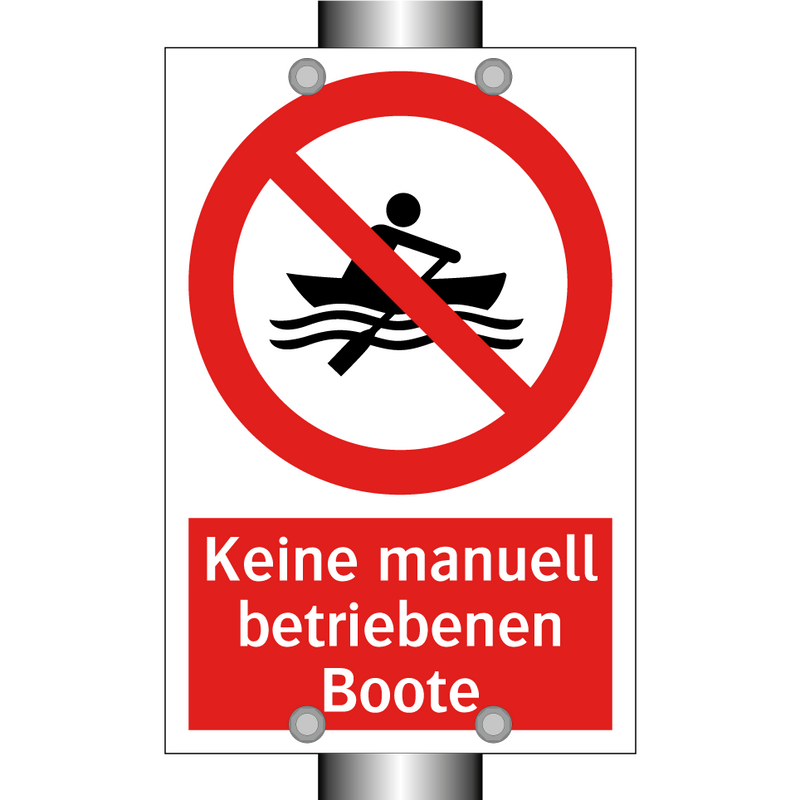 Keine manuell betriebenen Boote