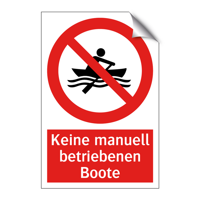 Keine manuell betriebenen Boote