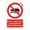 Keine mechanisch angetriebenen Wasserfahrzeuge