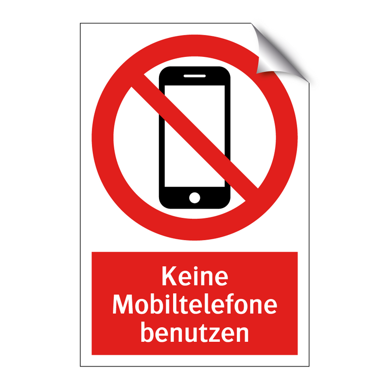 Keine Mobiltelefone benutzen