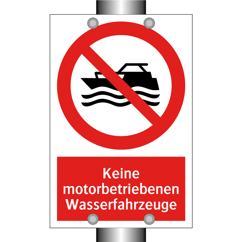 Keine motorbetriebenen Wasserfahrzeuge