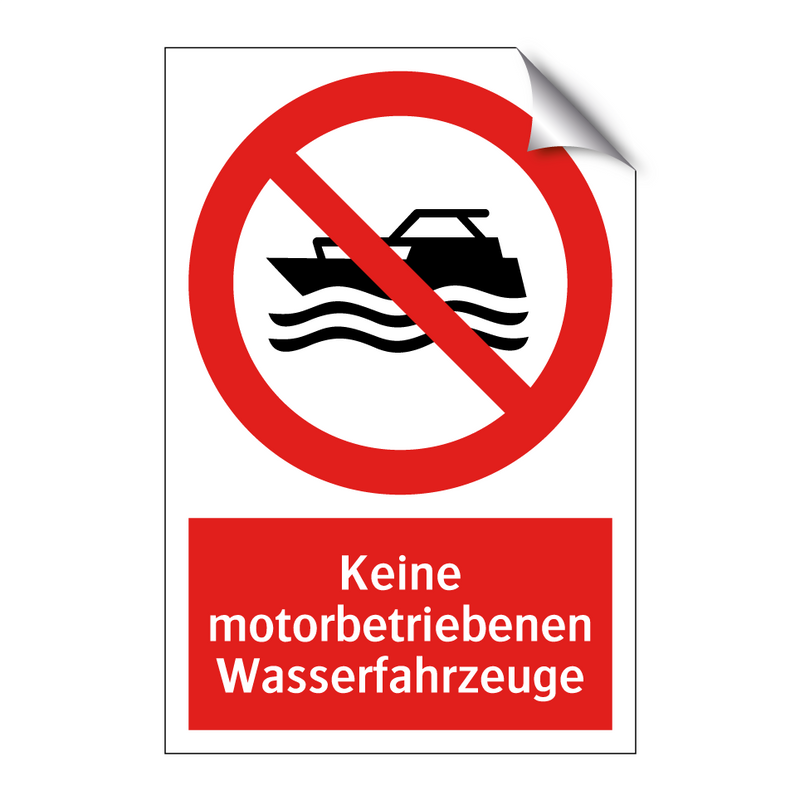 Keine motorbetriebenen Wasserfahrzeuge
