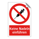 Keine Nadeln einführen