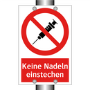 Keine Nadeln einstechen