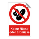 Keine Nüsse oder Erdnüsse