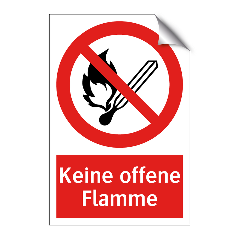Keine offene Flamme