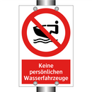 Keine persönlichen Wasserfahrzeuge