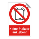 Keine Plakate ankleben!