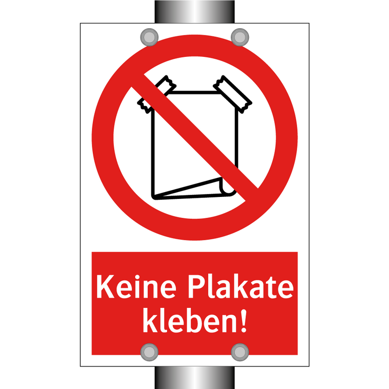 Keine Plakate kleben!