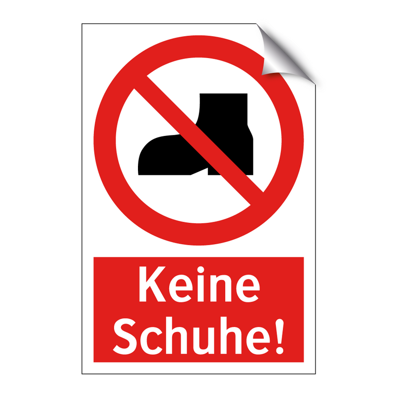Keine Schuhe!