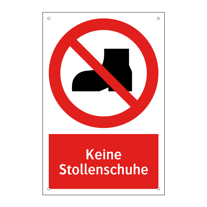 Keine Stollenschuhe