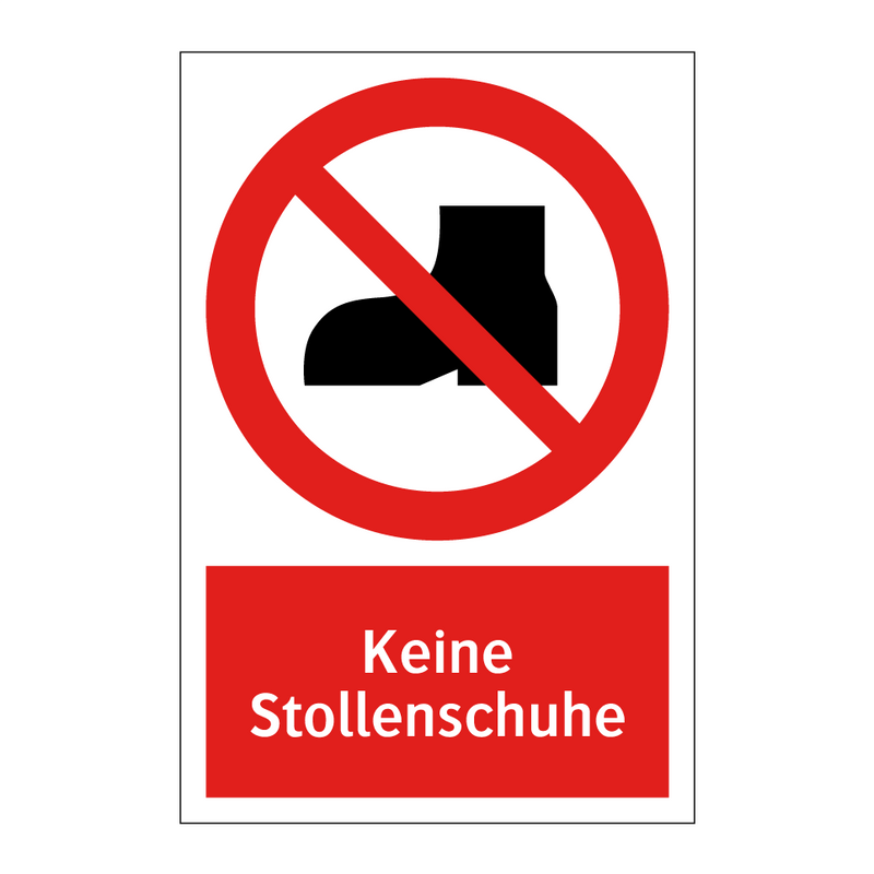 Keine Stollenschuhe