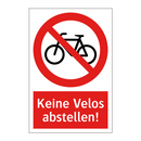 Keine Velos abstellen!