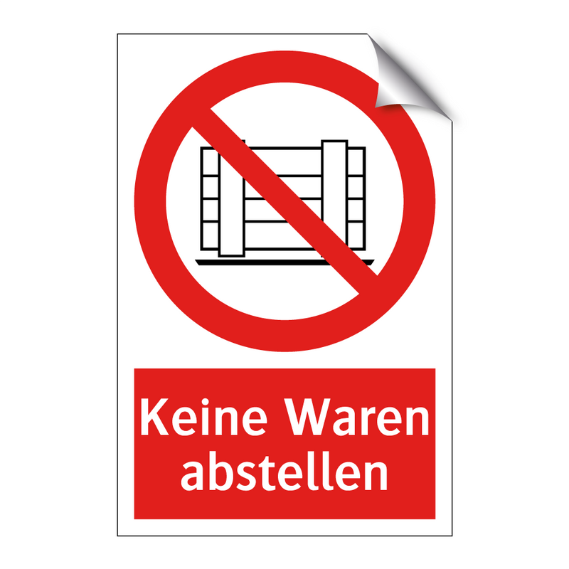Keine Waren abstellen
