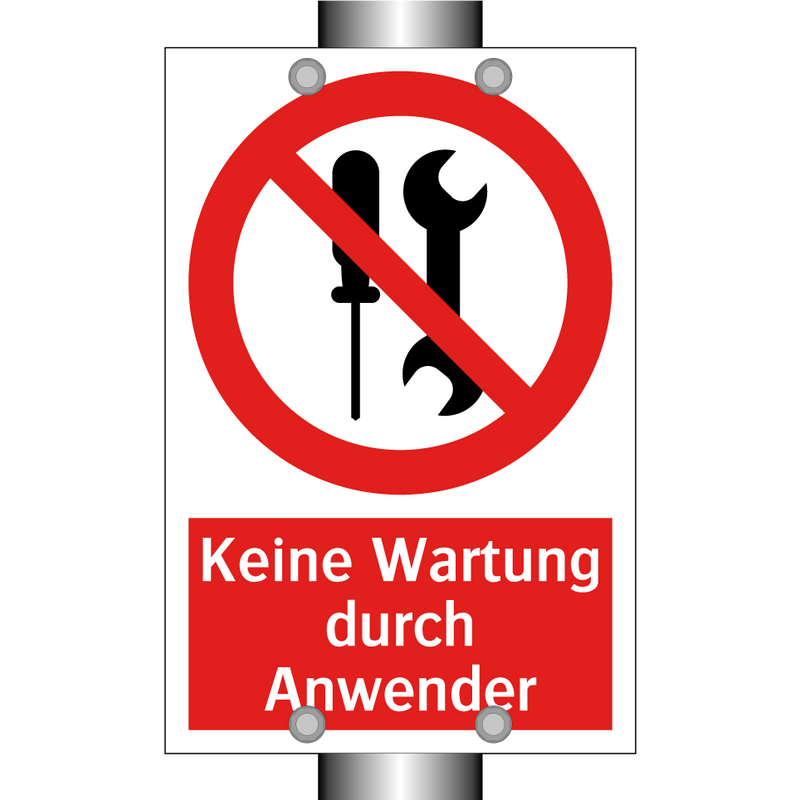 Keine Wartung durch Anwender